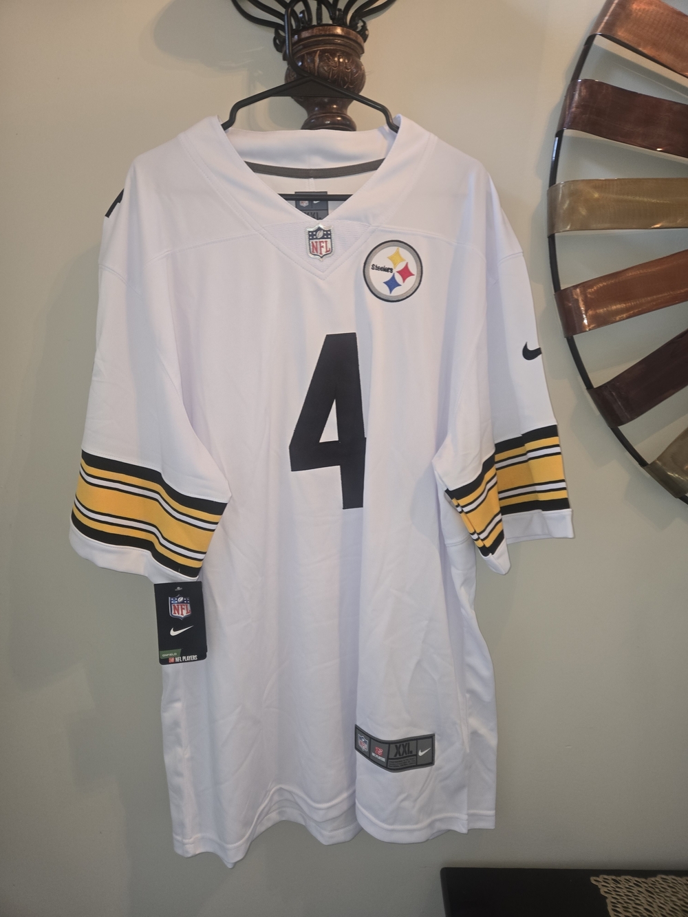 Nike Pittsburgh Steelers White #4 Metcalf